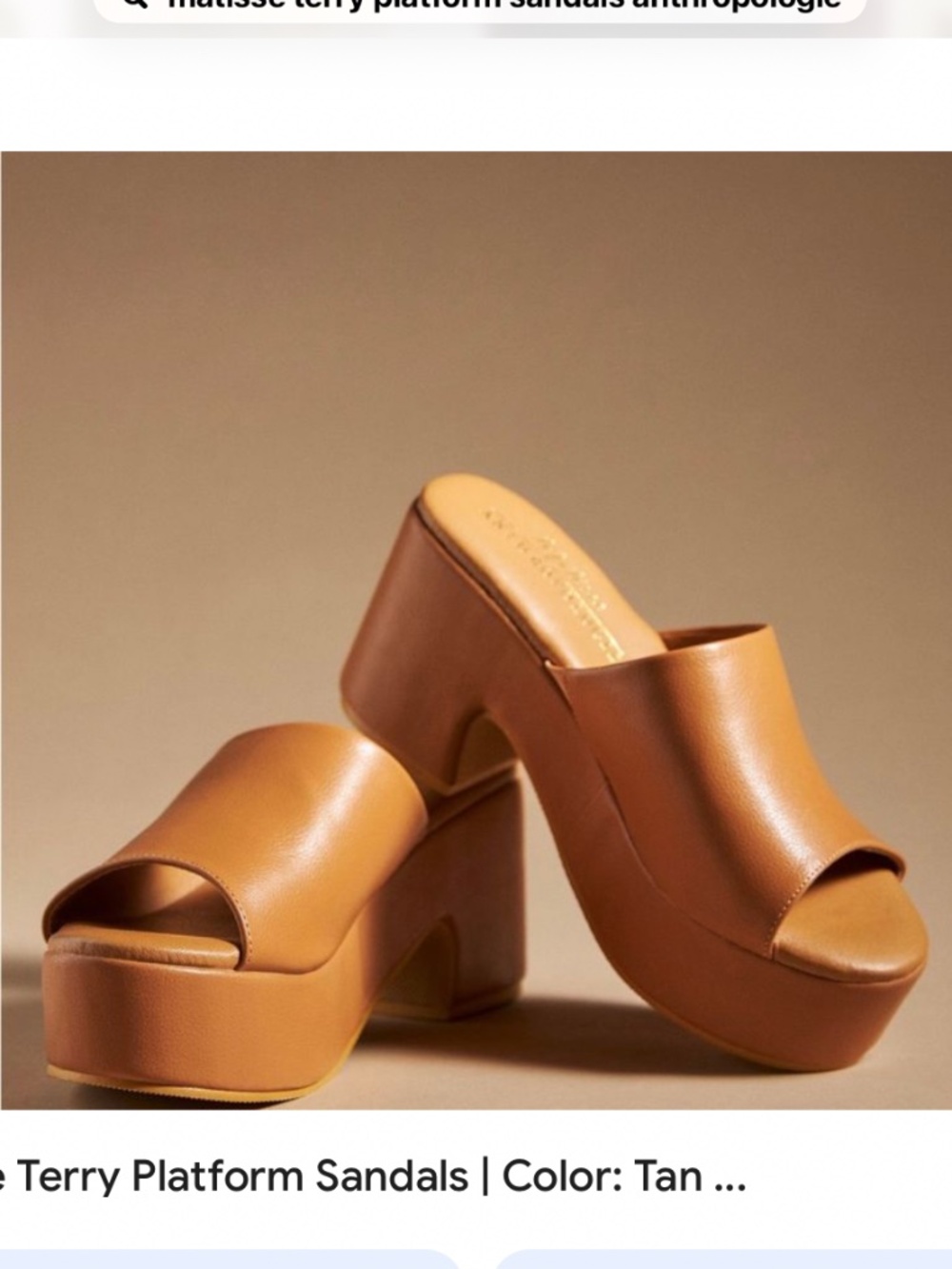 Anthropologie Matisse Terry Platform